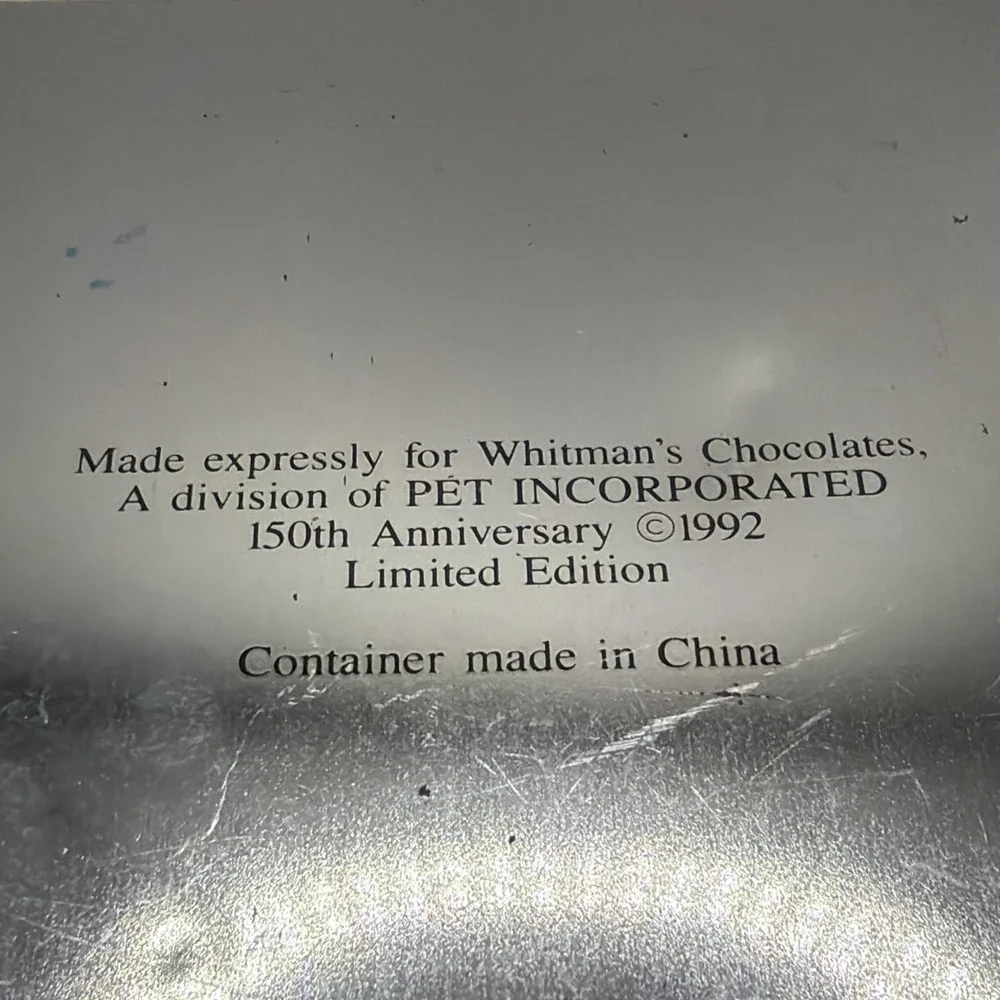 Whitman Sampler hinged top metal advertising Tin‎